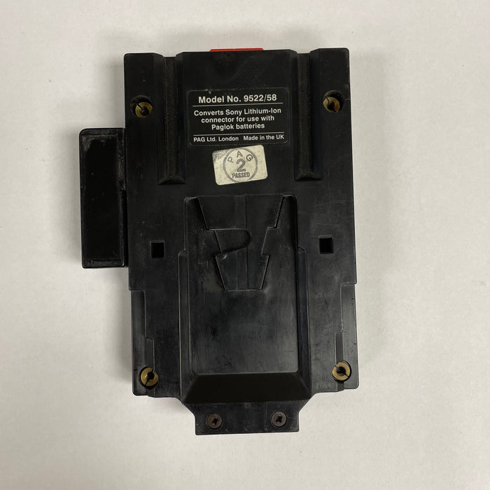PAG 9522/58 V-Mount to Paglok Adapter