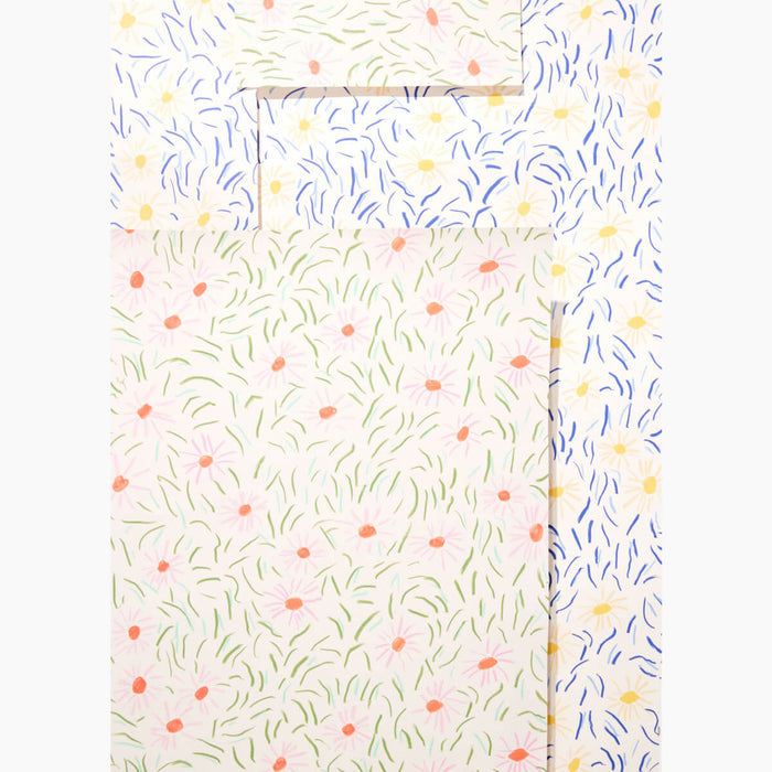 Dune Flowers Pink Poppies Wallpaper