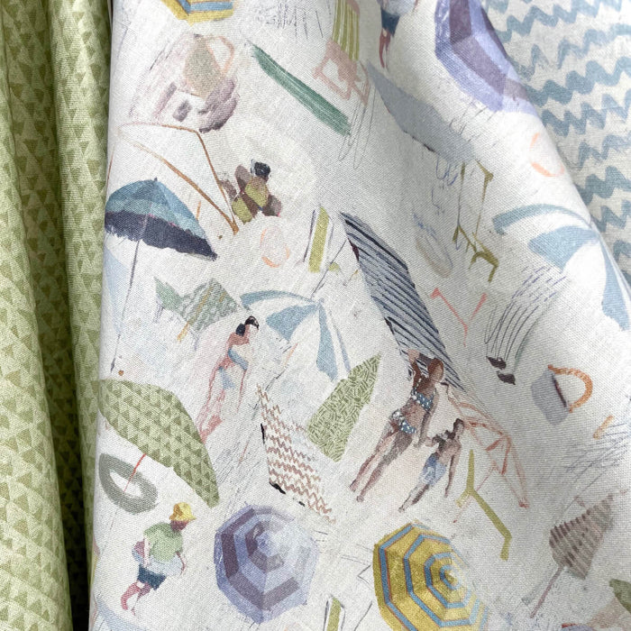 Honeydew Waves Fabric