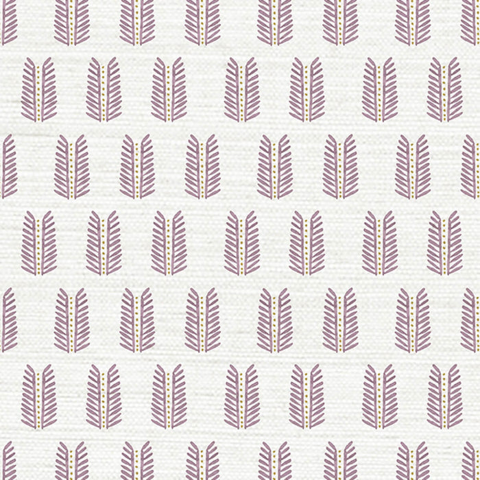 Leaf Petunia Grasscloth Wallpaper