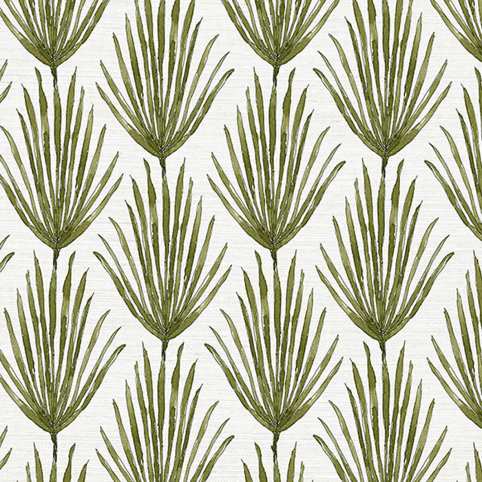 Palm Parade Grove Grasscloth Wallpaper