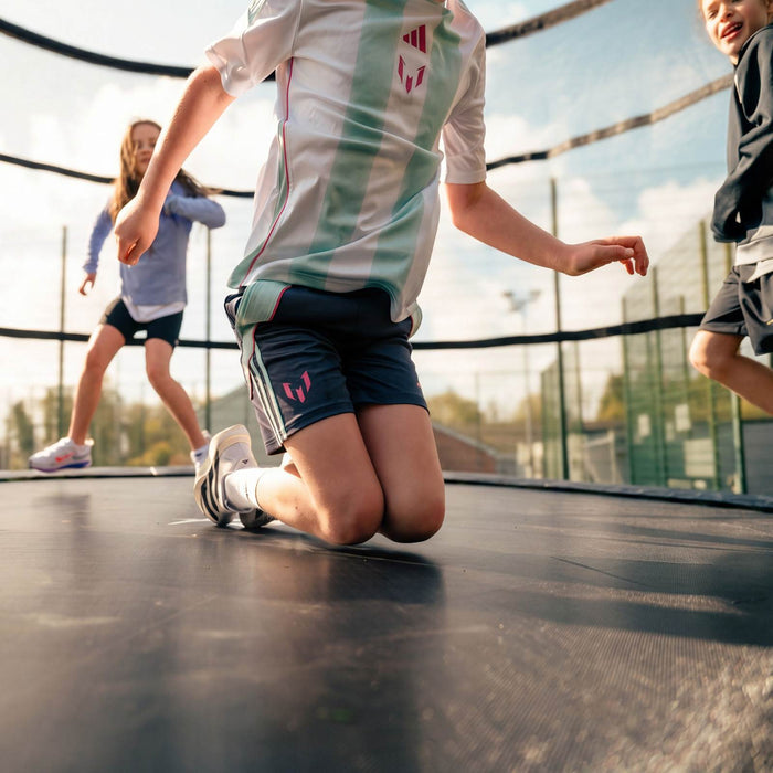 Rival Outdoor Trampoline with Enclosure - Black