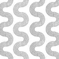 Squiggle Dot Black & White Wallpaper