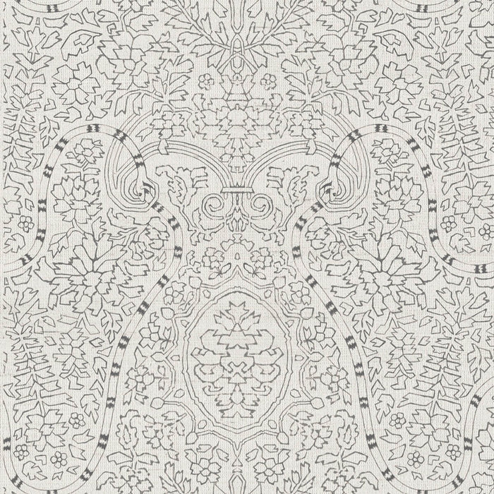 Uroboros Ink Grasscloth Wallpaper