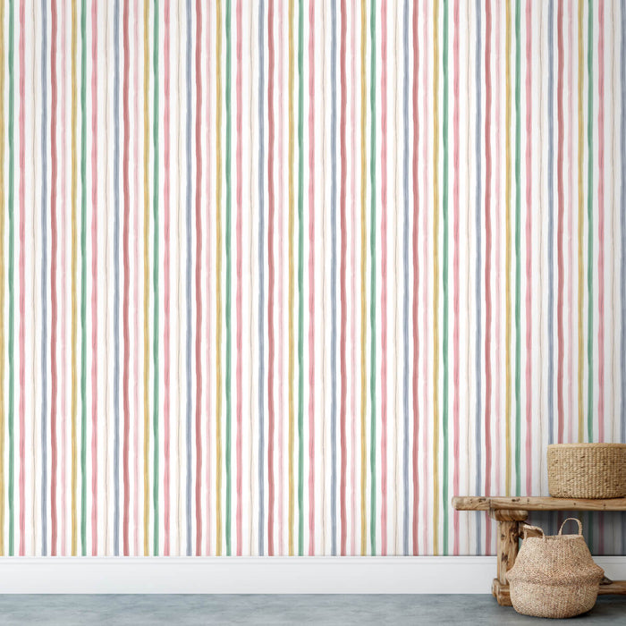 Wide Stripe Summer Wallpaper