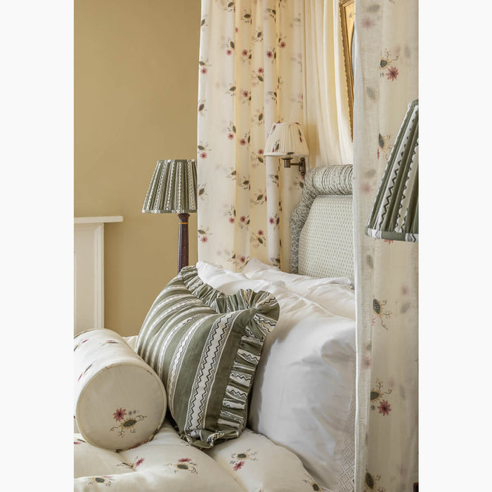 Zig Zag Stripe Moss Fabric